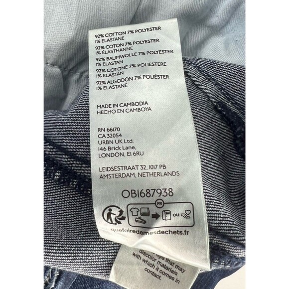 Maeve Jeans Womens 32x26 Palazzo Ultra Wide Leg Crop Culotte High Rise Boho Chic - Picture 9 of 10